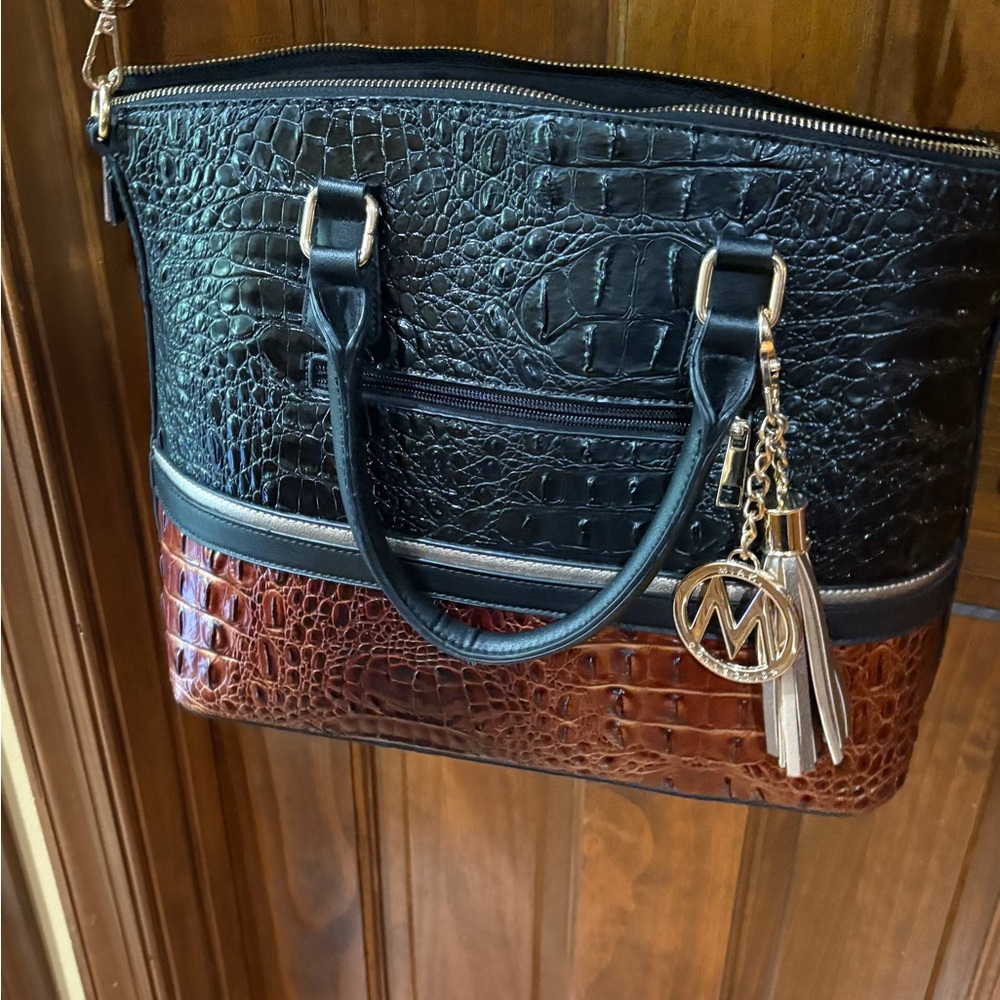 MKF Collection Sophie Crocodile Skin Tote Bag with Wallet by Mia K.